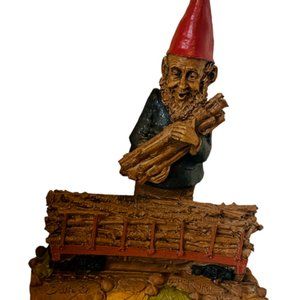 Tom Clark figurine gnome elf SIGNED sculpture Cairn train Lumberjack Lumber Jack